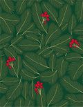 Emerald Green Pine Berry Rug
