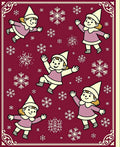 Winter Wonderland Children Snowflakes Rug