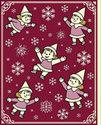 Winter Wonderland Children Snowflakes Rug
