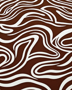 Bold Brown White Equine Swirl Rug