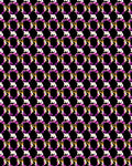 Glamorous Violet Faceted Gemstone Repeat Rug