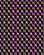 Glamorous Violet Faceted Gemstone Repeat Rug