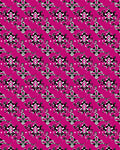 Hot Pink Abstract Geometric Art Rug