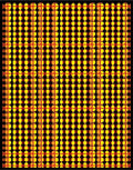 Warm Plaid Geometric Sunburst Rug