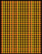 Warm Plaid Geometric Sunburst Rug