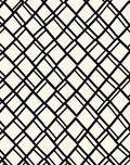 Modern Black Diagonal Intersecting Lines Rug