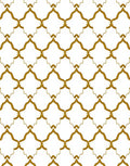 Golden Lattice Quatrefoil Repeat Rug