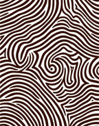 Organic Brown and White Swirl Rug