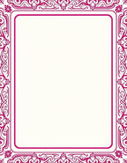 Magenta Floral Vine Symmetry Rectangular Rug