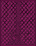 Bold Hot Pink Geometric Maze Rug