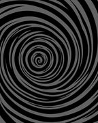 Dark Gray Swirling Vortex Hypnosis Rug