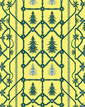Yellow Green Forest Tree Landscape Rug