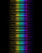 Vibrant Rainbow Horizontal Line Art Rug