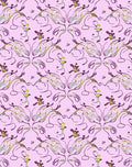 Amethyst floral and vine symmetry Rug