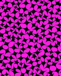 Vibrant Pink Black Starburst Arrangement Rug