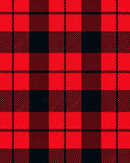 Classic Red Black Plaid Checkered Rug