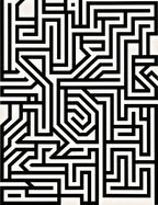 Bold Lines Labyrinth Rug