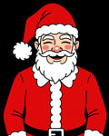 Jolly Red Santa Claus Portrait Rug