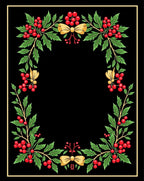 Festive Red Berry Holly Garland Rug