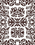 Dark Brown Tribal Mandala Rug