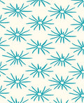 Turquoise Starburst Cream Backdrop Rug