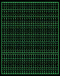 Geometric Black Squares Grid Rug