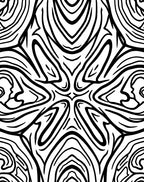 Monochromatic Abstract Organic Flow Rug