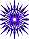 Vibrant Purple Starburst Mandala Rug