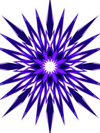 Vibrant Purple Starburst Mandala Rug