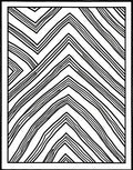 Bold Black Broken Chevron Lines Rug