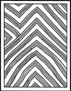 Bold Black Broken Chevron Lines Rug