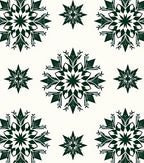 Dark Green Starburst Medallion Rug