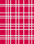 Crimson White Plaid Grid Rug
