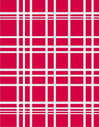 Crimson White Plaid Grid Rug