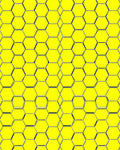 Bright Yellow Honeycomb Geometric Rug