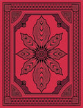 Ornate Red Bloom Border Rug