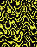 Bold Yellow Wavy Lines Rug