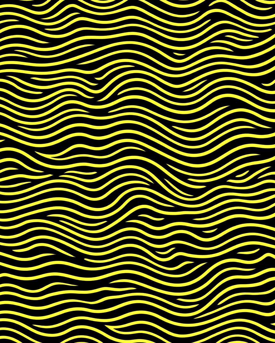 Bold Yellow Wavy Lines Rug