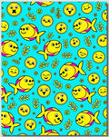 Charming Yellow Fish Aquatic Whimsy Rug