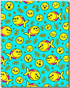 Charming Yellow Fish Aquatic Whimsy Rug