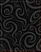 Dark Gray Swirling Smoke Rug