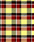 Crimson Yellow Black Plaid Checked Rug