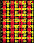 Red Yellow Black Plaid Lines Rug