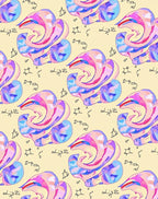 Swirling Lavender Pink Abstract Swirl Rug