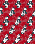 Whimsical Snowman Red Burst Rug