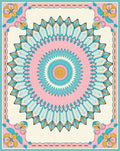 Radiant Blossom Medallion Cream Rug