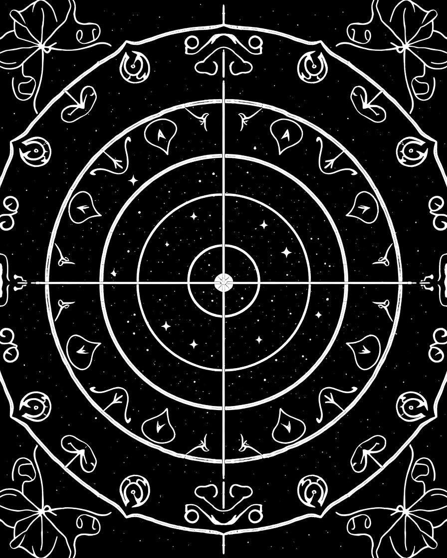 Cosmic Celestial Mandala Starry Night Rug