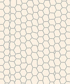 Neutral Hexagonal Cell Texture Rug