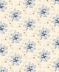 Cream Beige Starburst Floral Accents Rug
