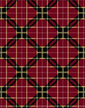 Deep Crimson Tartan Plaid Diamonds Rug
